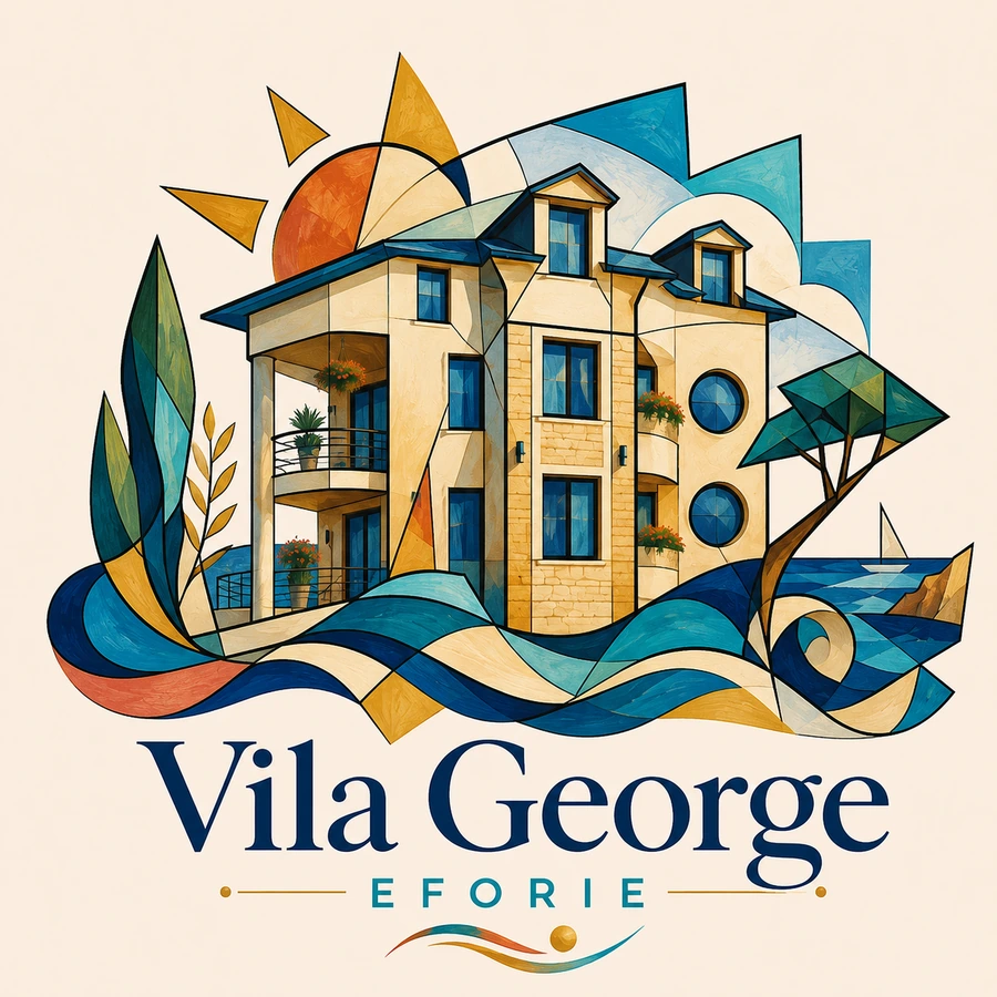 Logo artistic Vila George Eforie pentru social media